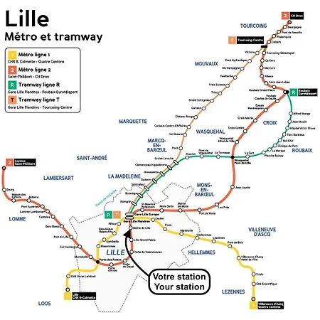 3 Bedroom Duplex Apartment, Center * Lille